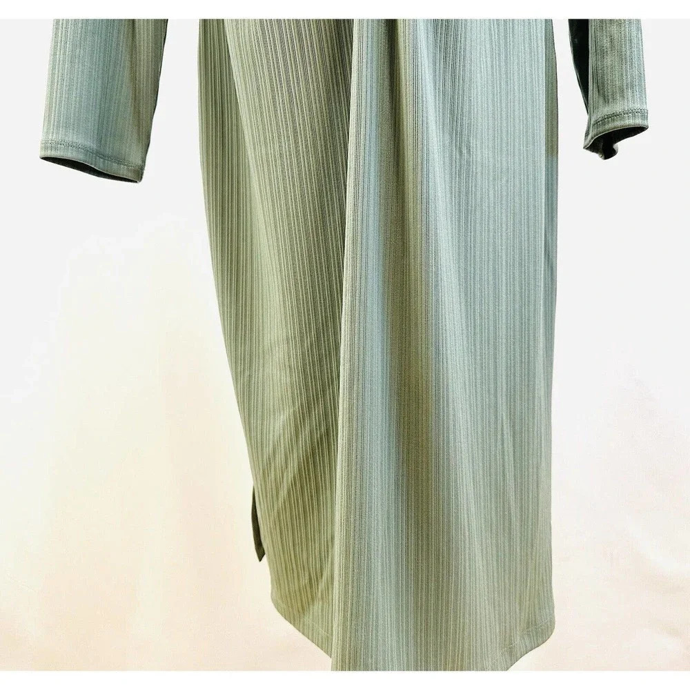 NWT NINE WEST Women Long Sleeve Pullover Round Neck Green Dress Petite Size XXL - Picture 4 of 14